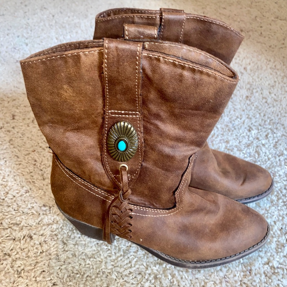 High heel boots.